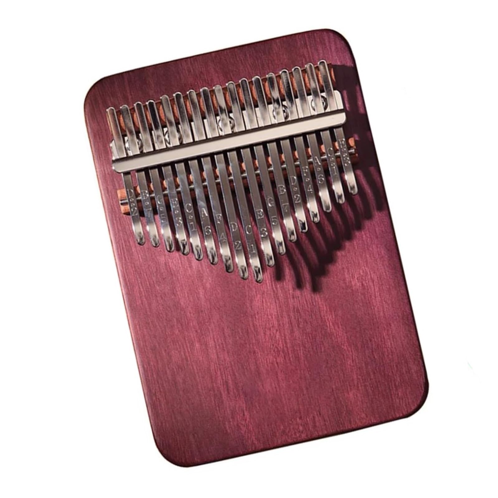 Dorosła Kalimba Profesjonalna Kalimba Purple Heart Z 17 Klawiszami Dla Początkujących W Skali Chromatycznej C Dur Z Futerałem I Młotkami Do Strojenia