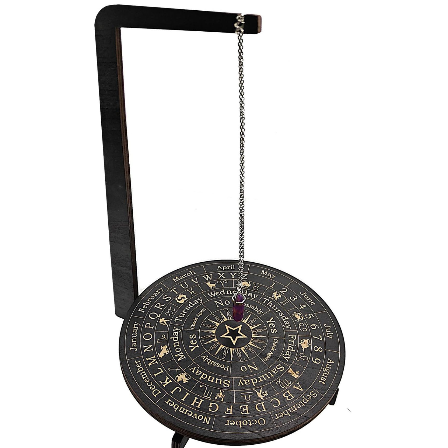 Présentoir à bijoux et support pendule en bois vintage