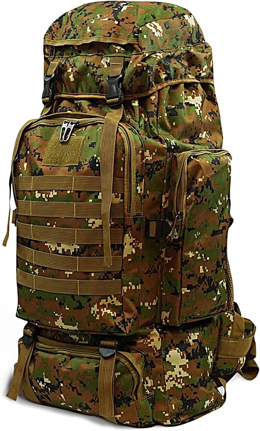 75 liters camping trekking military tactical backpack travel backpack hunting backpack (Classic jungle colors)