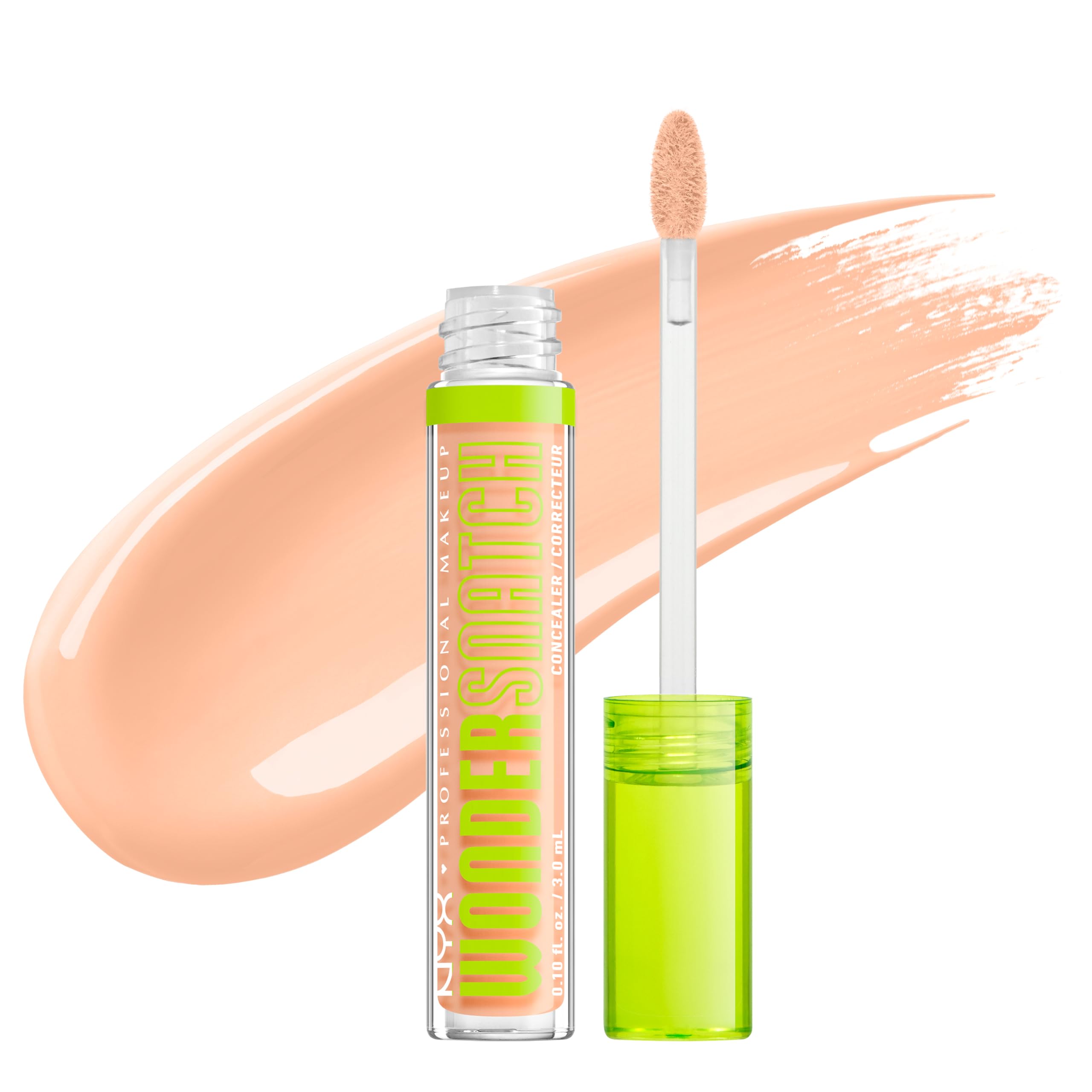 NYX Professional Makeup Wonder Snatch 4 in 1 Concealer, Liquid Concealer, Highlighter, Contour & Sculptor, Up to 24h Hydration Full Coverage, Waterproof Wear, Shade: Alabaster, 3 ml