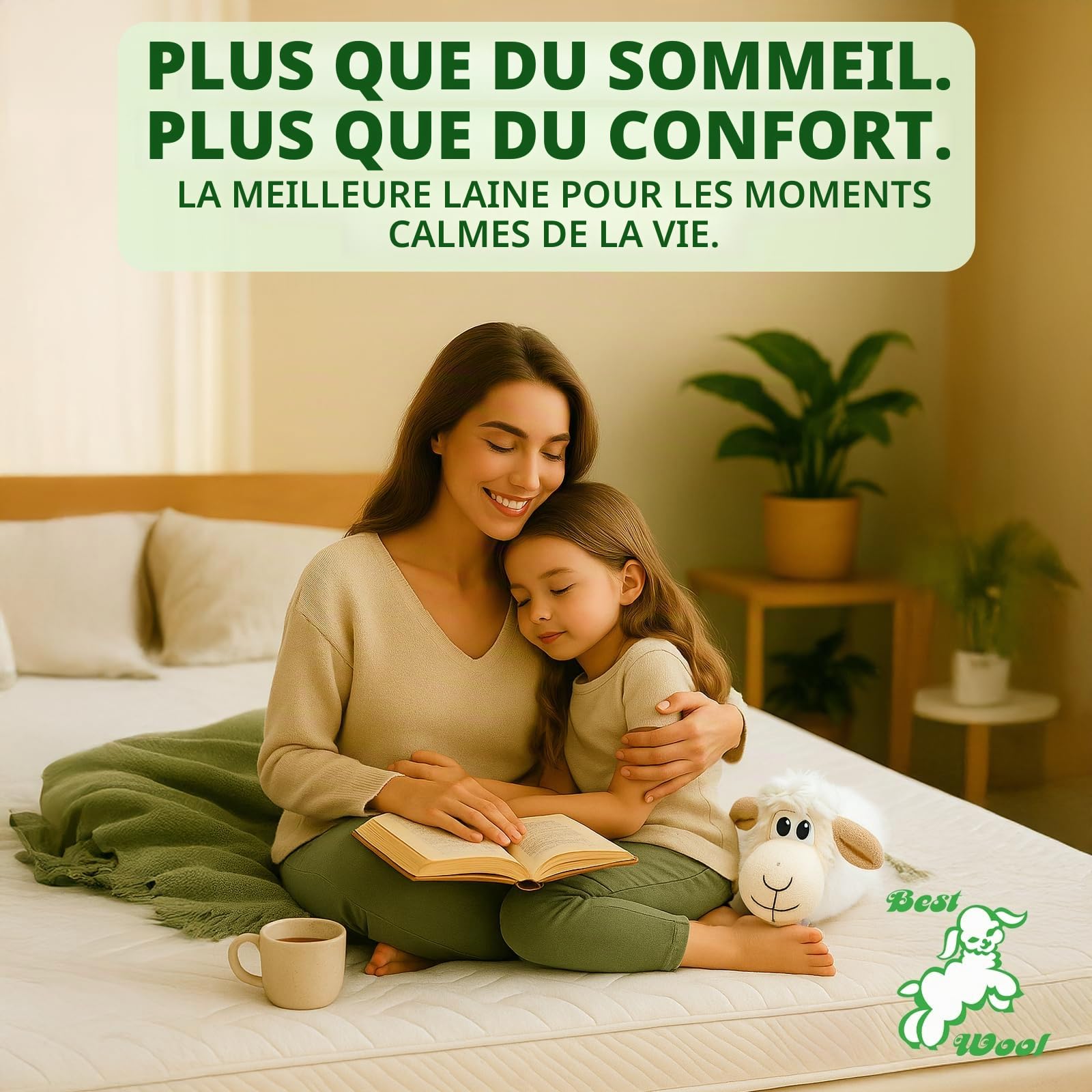 Surmatelas 130x190 cm – Hypoallergénique et Lavable, Confort Ergonomique – Mattress Topper 5 cm Doux pour Un Sommeil Réparateur sans Douleur de Dos