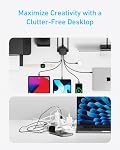Anker Charging Station (100W), 9-in-1 USB-C Power Strip with 300J Surge Protection, for iPhone 15 and MacBook, 5 ft Flat Cable and Plug, 4 USB-C and 2 USB-A Ports, 3 AC Outlets, for Home, Office