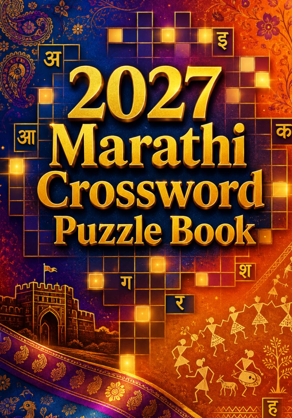2027 Marathi Crossword Puzzle Book: Large Print Marathi Crossword Puzzles for Adults & Seniors and Improve Vocabulary, Memory & Brain Power