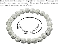 Vista 724 de Amazing Gemstone Pulsera de cristal para mujeres y hombres, pulsera de cristal curativo de protección, pulsera elástica con cuentas de piedras