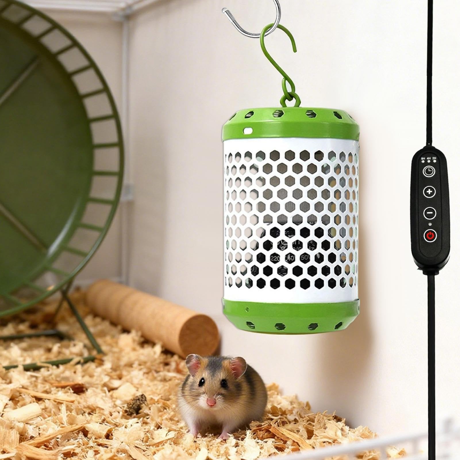 Bird Heat Lamp - 12,5 x 8,5 x 8,5 cm Energy-Saving Safety Lamp, Anti-Scald Heating, Metal Builtion | Rettili Snakes Lizards Frogs Parrots Chicken Coop Bathroom Terrarium Pet Heater