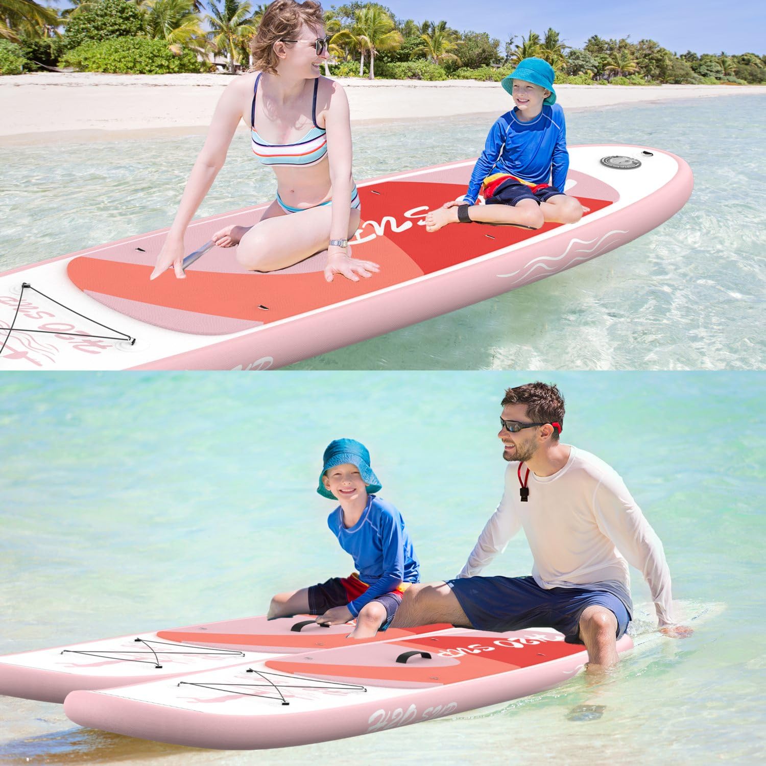 Stand Up Paddling Board-15 cm Dick Aufblasbares SUP Board,mit Rucksack,Haltbares Paddle Board Zubehör