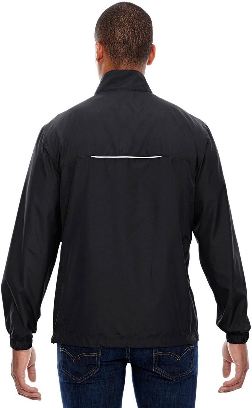 Ash City - Core 365 Men's Tall Motivate Unlined Lightweight Jacket 5XT BLACK