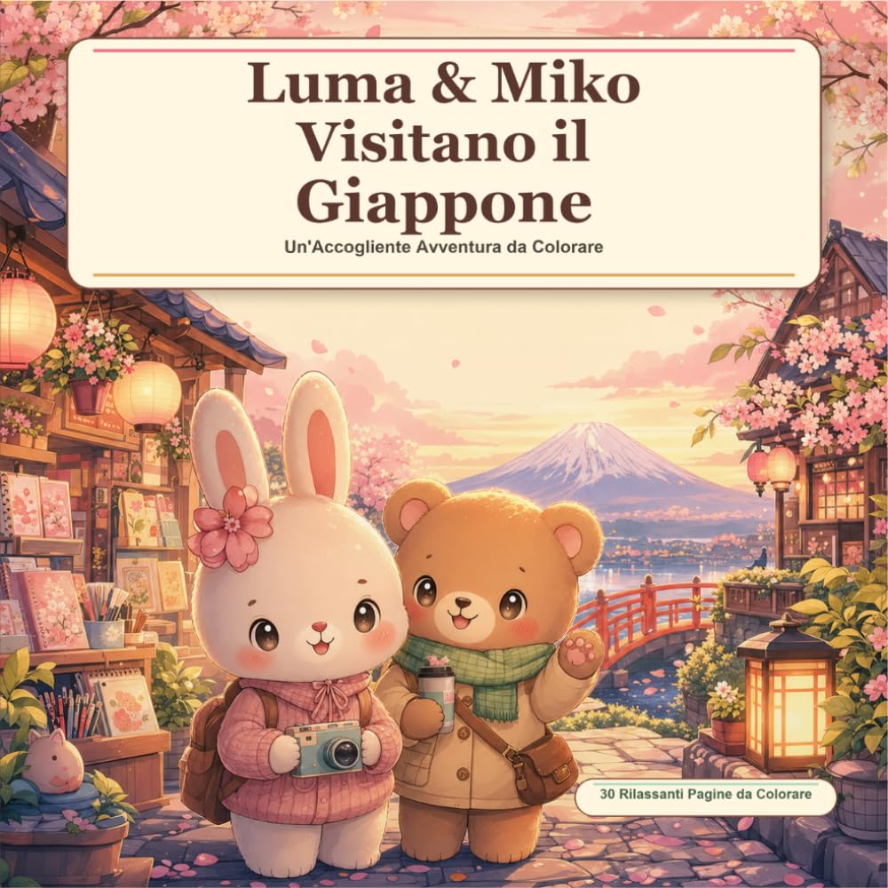 Luma & Miko Visitano il Giappone: Un'Accogliente Avventura da Colorare (Luma & Miko Adventures)