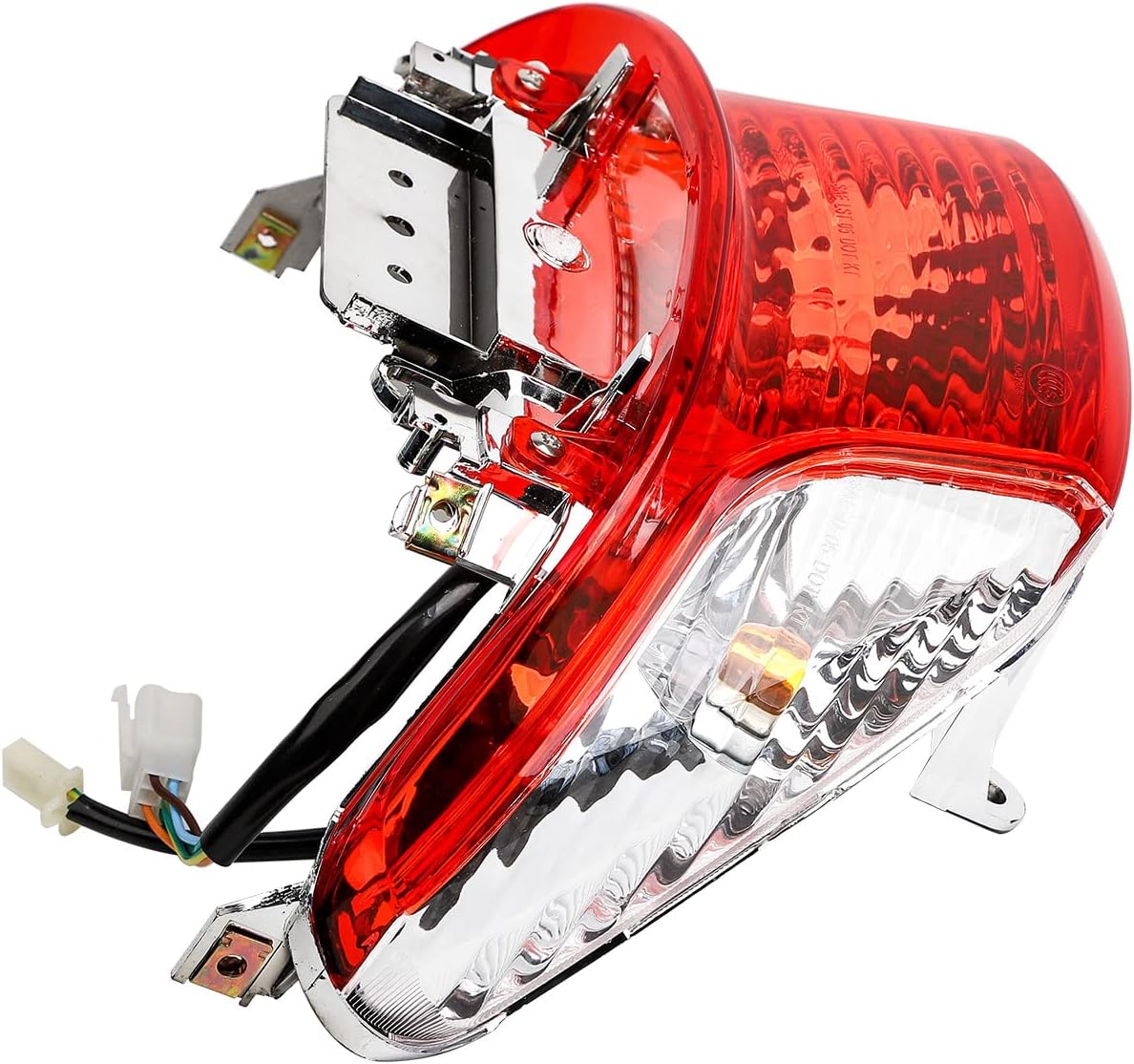 Minho 12V Tail Light Assembly, Integrated Brake & Turn Signal Lamp, Compatible with GY6 4-Stroke 49cc 50cc Chinese Scooter Moped