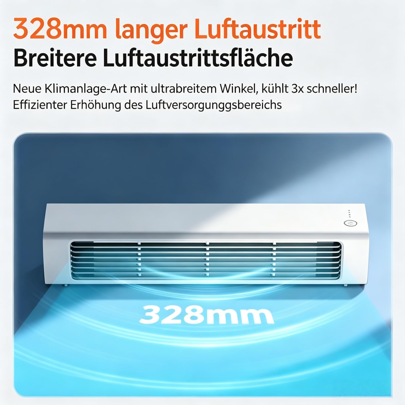 Polarbreeze-Qinux Polar Breeze Portable Air Conditioner Original,Tragbare Mini Klimaanlage,Mobiler Luftkühler mit Wandmontage,kompakte Kühlgerät mit hoher Windgeschwindigkeit