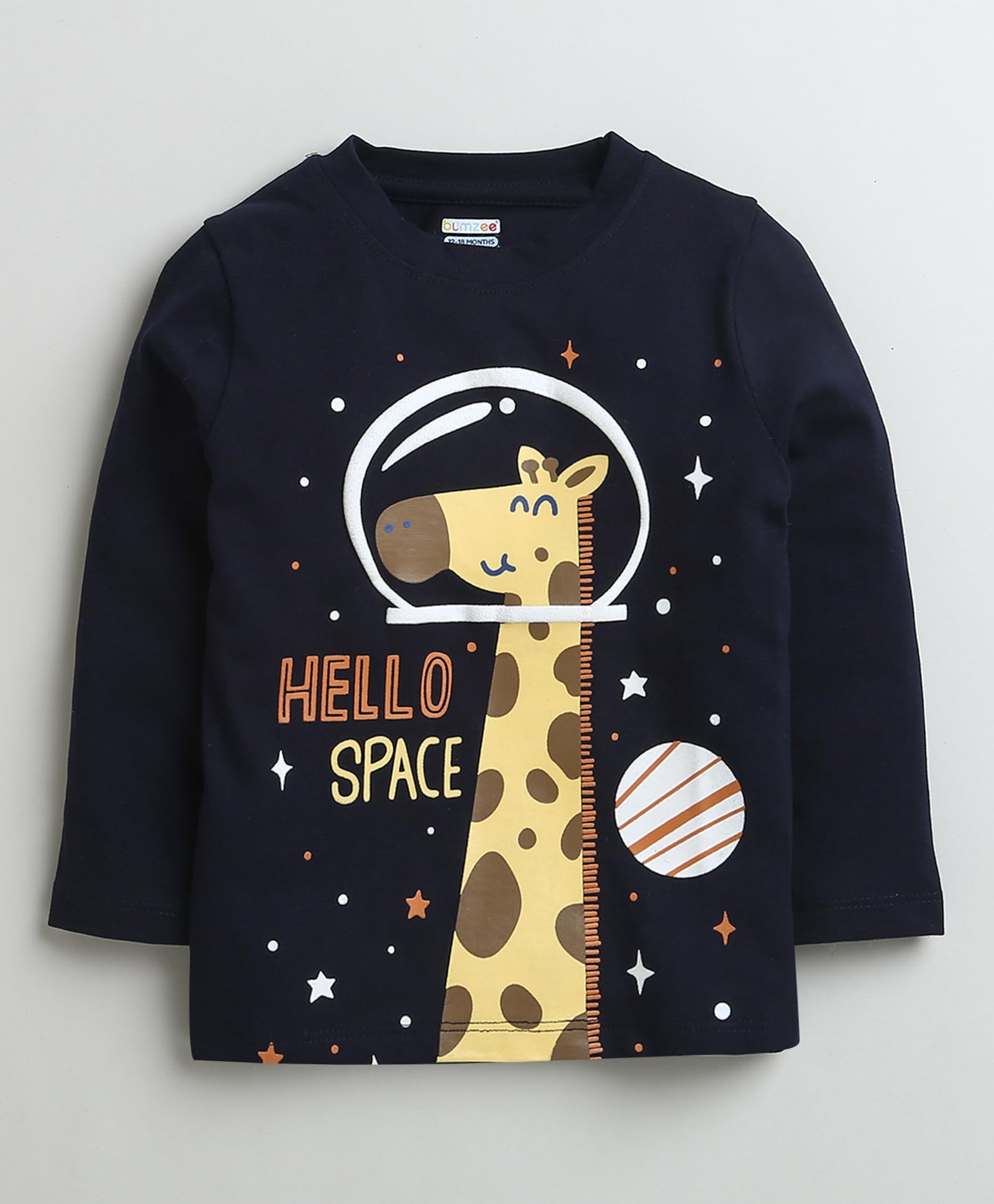 BUMZEE Peb9928 T-Shirts für Jungen, Baumwolle, normale Passform, volle Ärmel, 2er-Pack