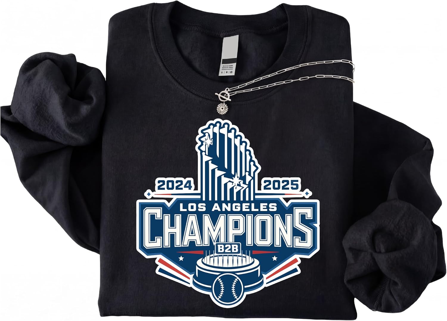 Los Angeles Baseball 2025 Champions Crewneck Sweater | Premium Pullover Sweatshirt for Men & Women