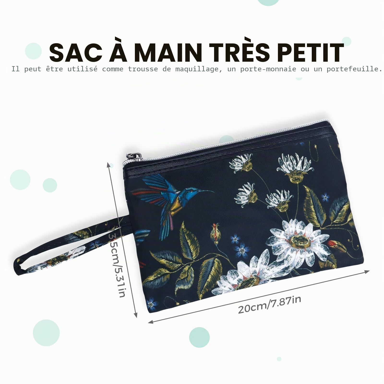 Fmeida Sac à Dos Femme Anti-vol Imperméable Sac de Voyage en Nylon 2 en 1 Sacs à Main Petit Sacs D'école Elegant Sacs à Bandoulière pour Fille École Collèges Shopping Travail