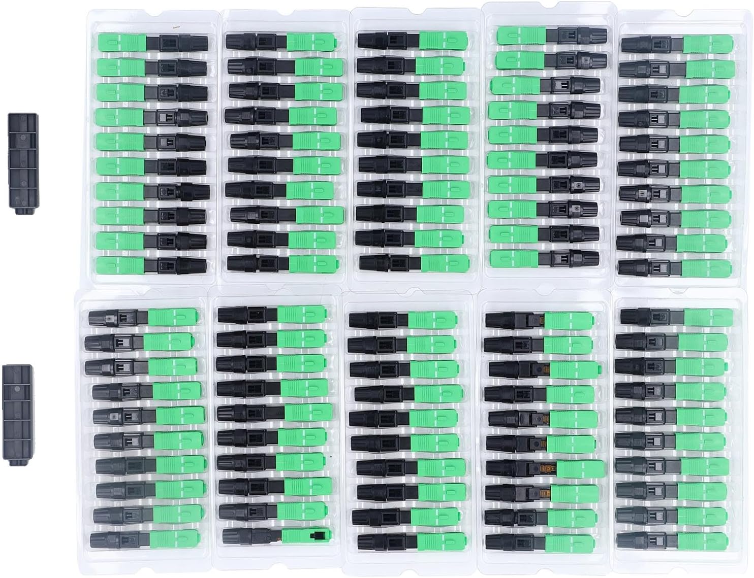 Fiber Optic Quick Connector SC UPC Square Head Preembedded Optical Fiber Convertor Adapter for Efficient Network Installation