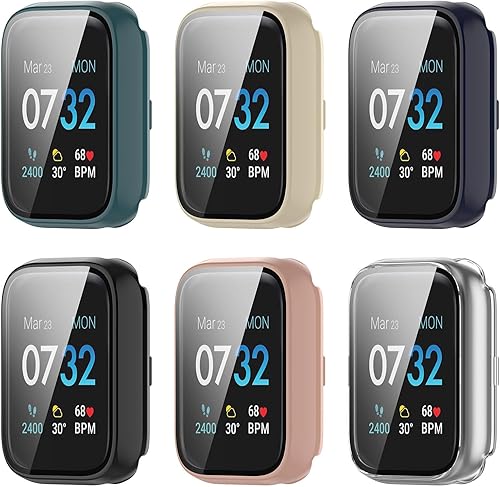 Protector de pantalla de protección completa de policarbonato duro compatible con iTouch Air 3 de 1.732 in (6 colores)