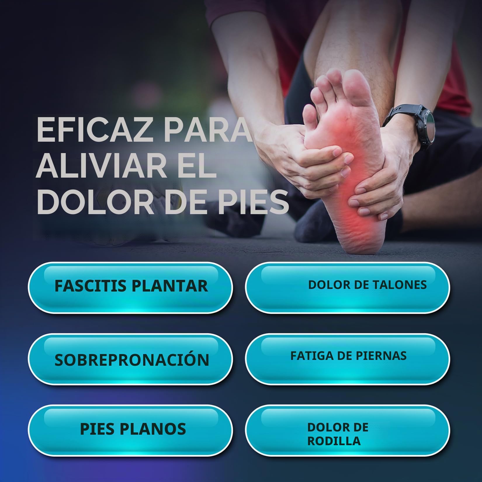 PCSsole Plantillas Ortopédicas, Plantillas Para Espolón Calcáneo, Pies Planos, Dolor De Pies, Soporte Del Arco, Plantillas Ortopédicas Cómodas Para Hombres Y Mujeres.