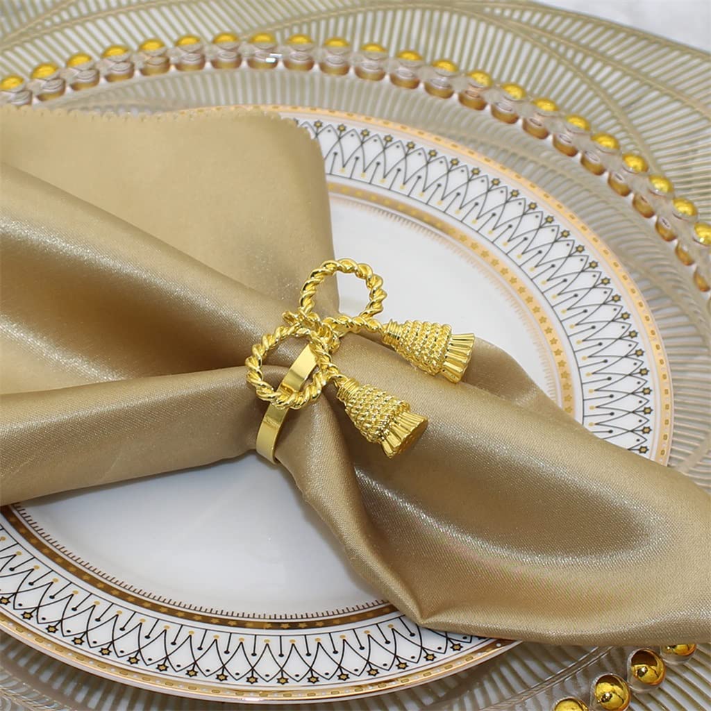 24/pz Anelli per tovaglioli Dorati Porta tovaglioli a Farfalla in Metallo per Decorazioni da tavola per Matrimoni, cene e Feste di Natale (D Come Mostrato)