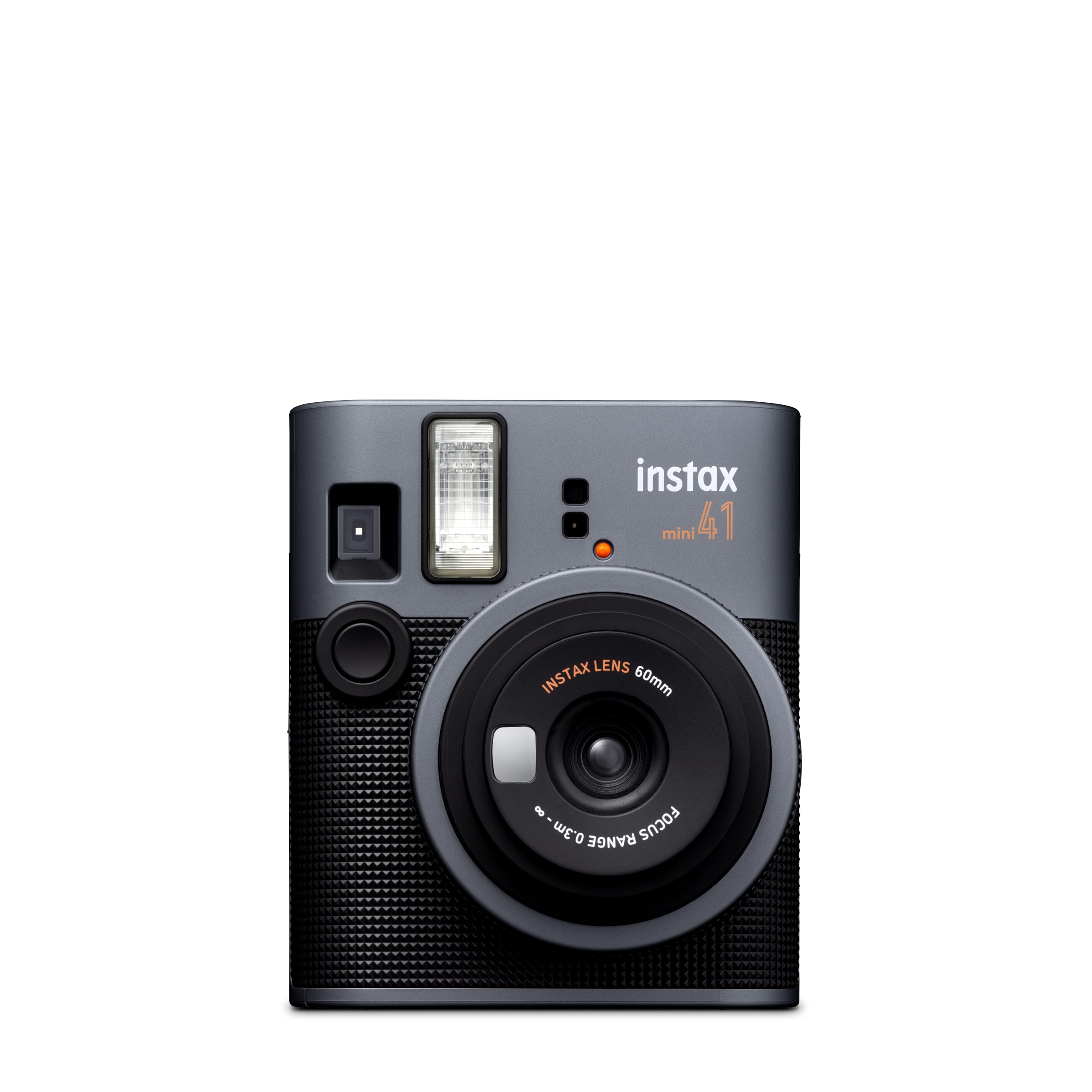 FUJIFILM instax mini 41™ Sofortbildkamera, Retro-Design Anthrazit, Selfiespiegel, automatische Belichtung, Close-Up Modus