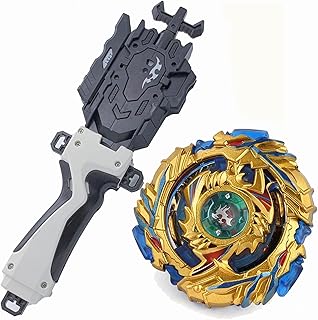 Mopogool Play Blade Blade Toy Set Metal Fusion B Blades Toys Booster B-79 Booster Drain Fafnir.8.Nt Bey Battle Blade Burst Evolution Battling Top Toys Left and Right Spin String Launcher Grip