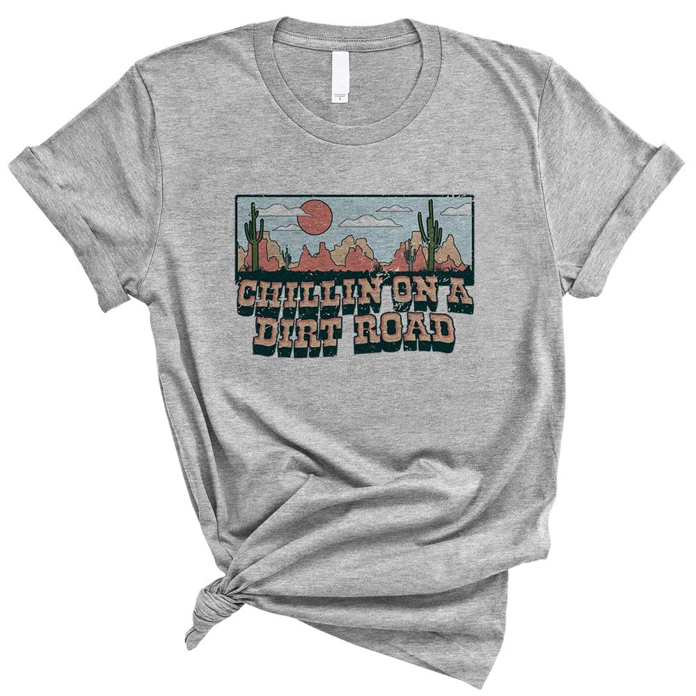 Chillin on a Dirt Road Shirt Unisex 4X-Large Grey