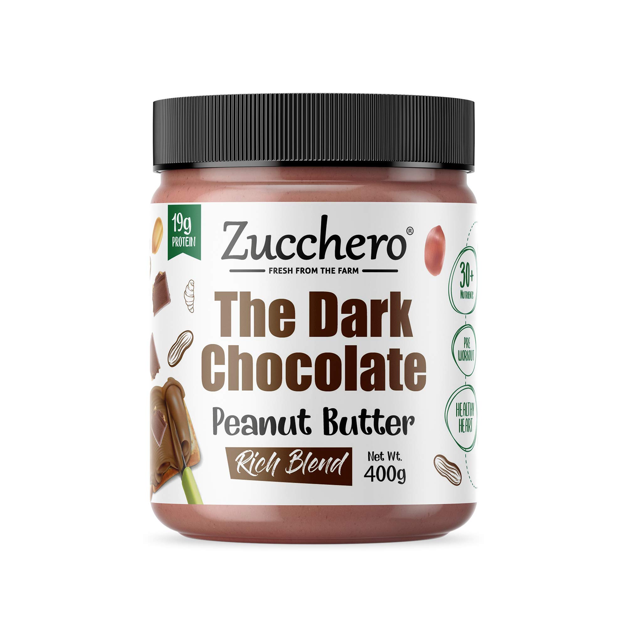 See full amazon price history chart for Zucchero Dark Chocolate Peanut Butter, Rich Blend, 400g - Anti-oxidant Rich| Protein : 19g Zucchero Dark Chocolate Peanut Butter, Rich Blend, 400g - Anti-oxidant Rich| Protein : 19g (B01N0XS3DD) Amazon Price History, Amazon Price Tracker