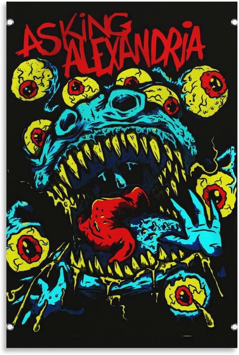 SIPMAN Fun Poster Asking Alexandria Canvas Print Home Decorations Posters for Room Aesthetic Wall Art Poster Unframe 12x18inch(30x45cm)
