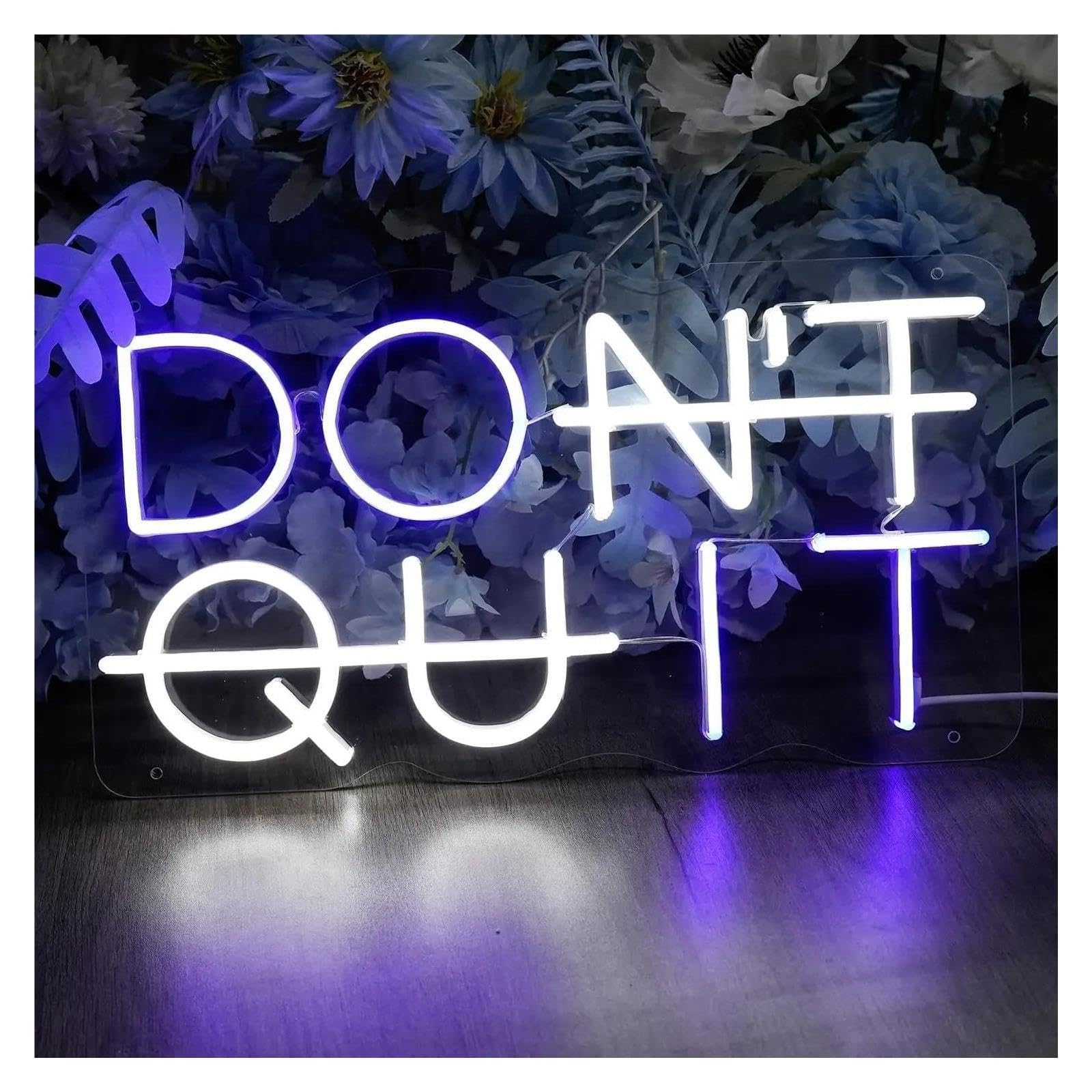 Decoración Lámparas Letrero De Pared Neón Don't Quit