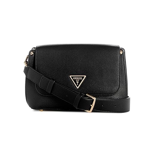 GUESS Meridian Flap Shoulder Bag, Black