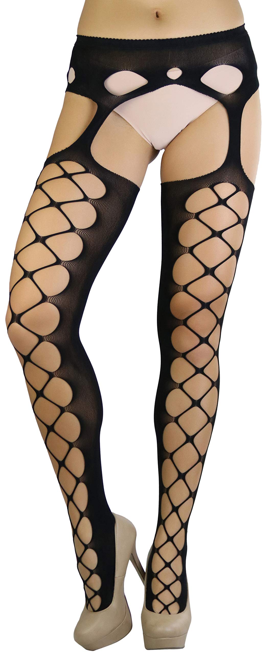 ToBeInStyle Women's Suspender Pantyhose