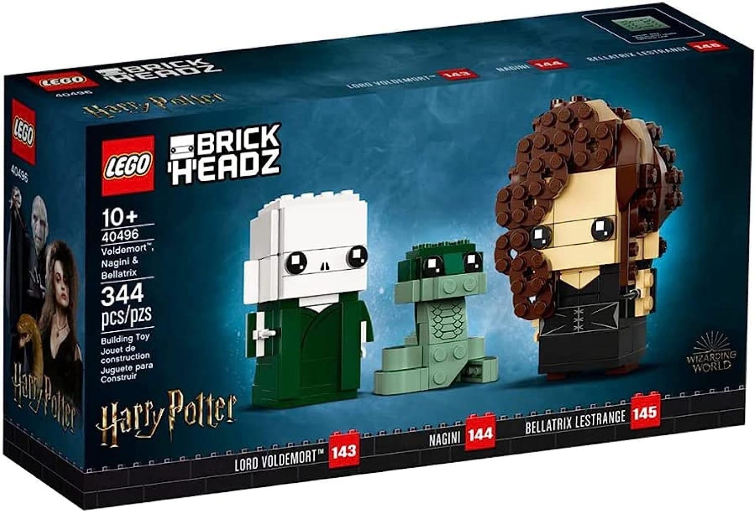 40496 HARRY POTTER BRICKHEADZ Voldemort - Nagini - Bellatrix
