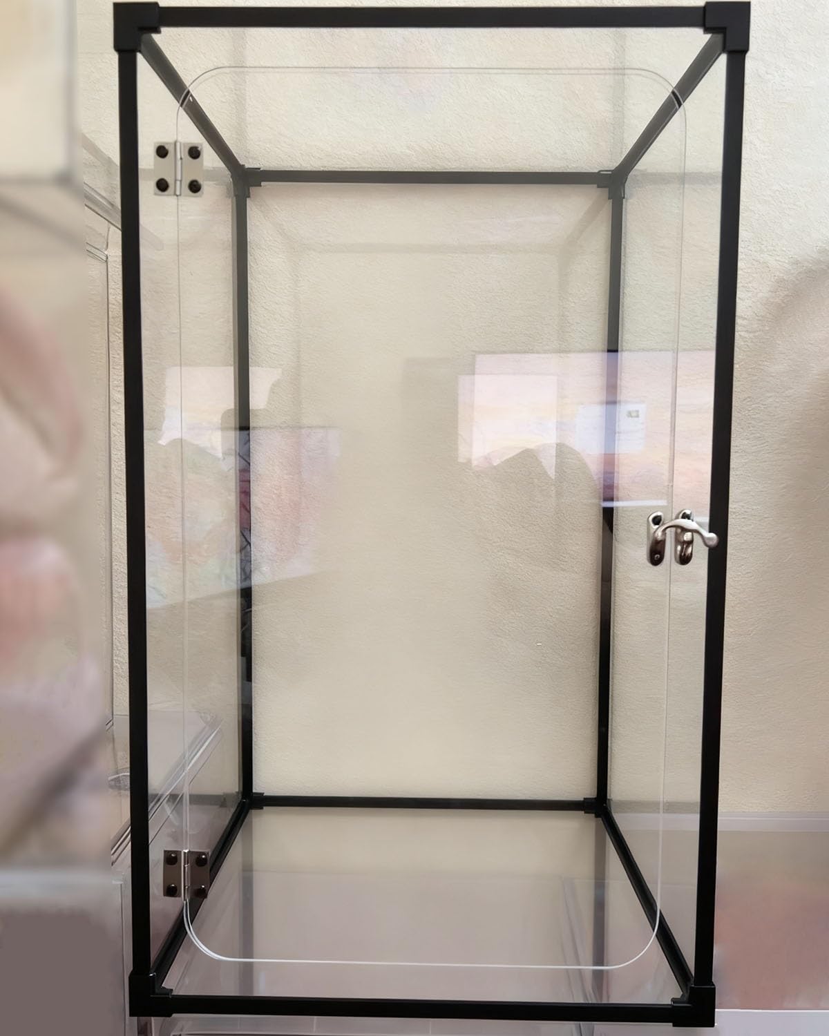 Vibeo Vitrine Acrylique Vitrine en Acrylique Transparent avec Porte, Hauteur 25, 30, 40, 50 ou 60 cm, Boîte de Rangement en Acrylique pour Poupées et Figurines(40x20x50cm/16x8x20in)