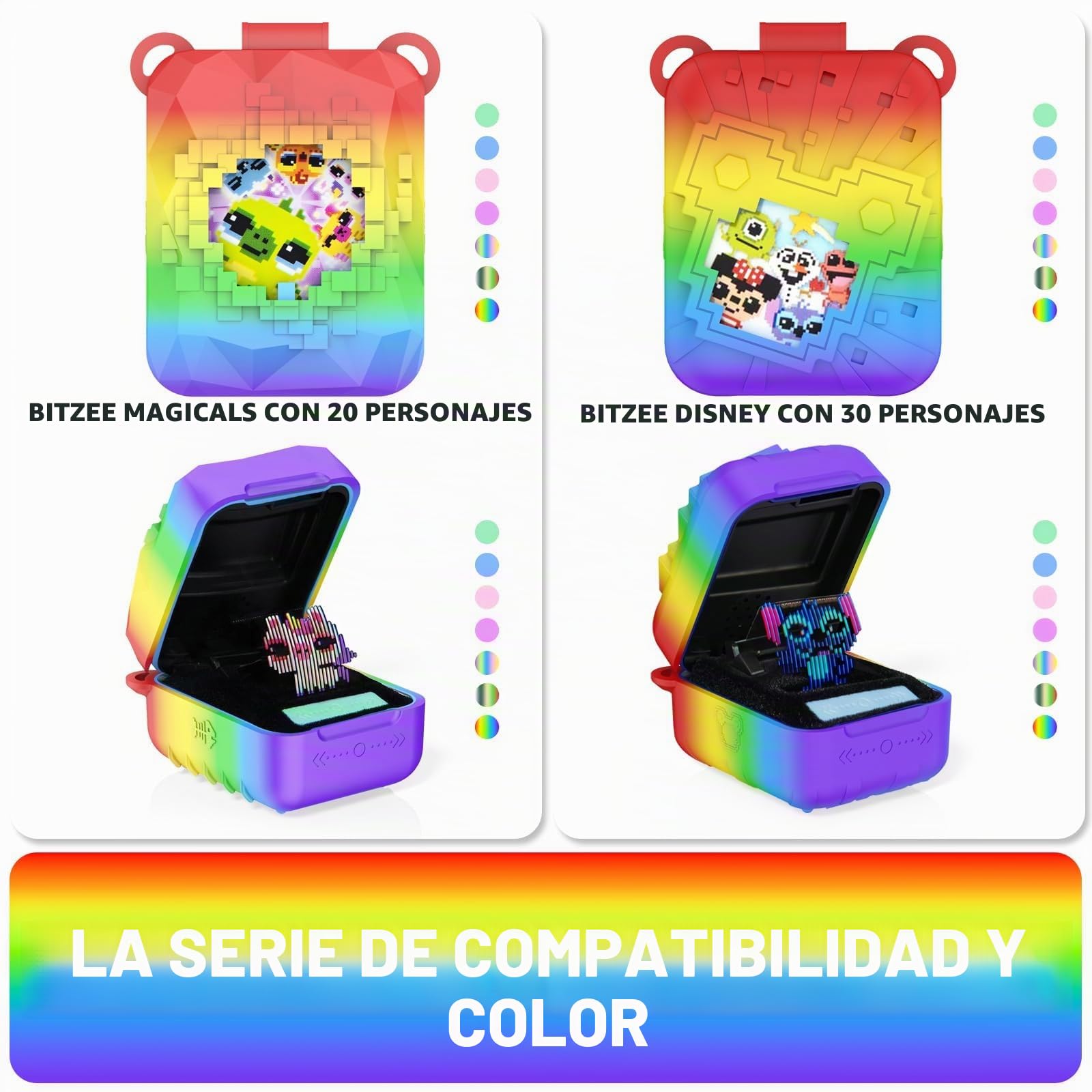 Funda de silicona para Bitzee Disney Interactive Toy – Anticaída, con correa y duradera, apta para Bitzee Disney Interactive Toy (color rojo)