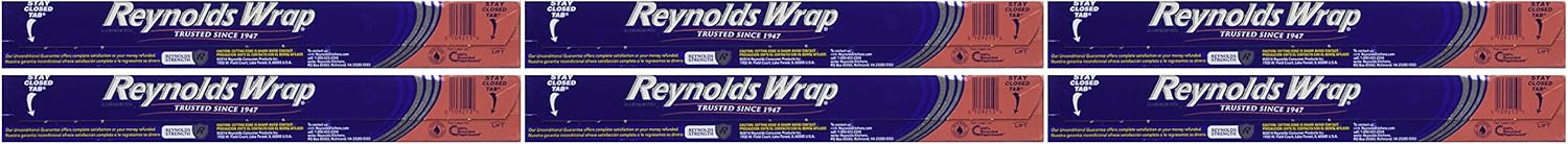 Reynolds Aluminum Foil, Heavy Duty, 50 Square-Foot Roll (Pack of 6)