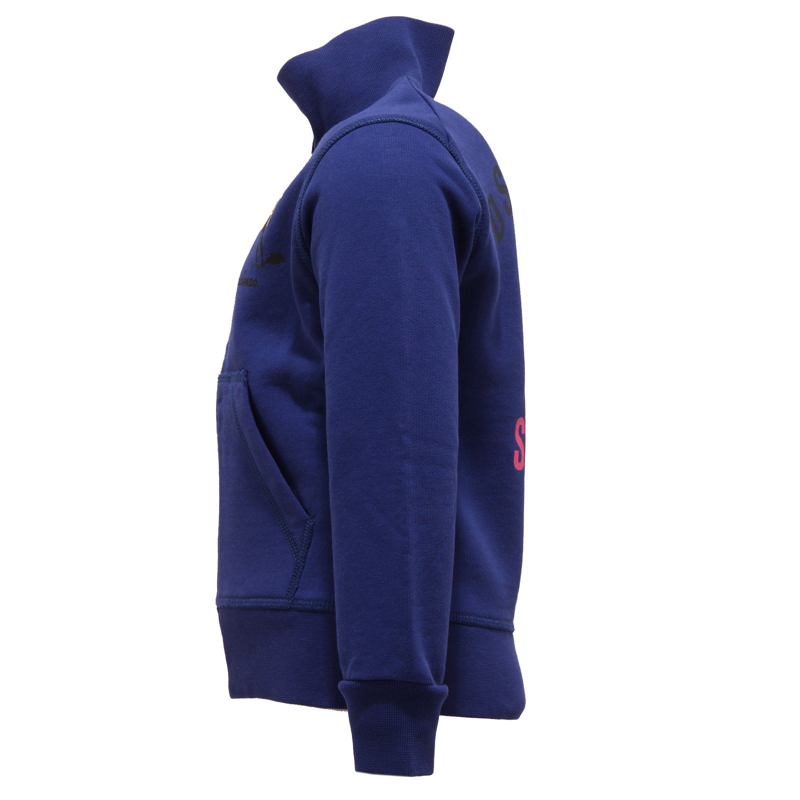 DSQUARED2 3935T felpa bimbo blu ful zip cotone sweatshirt kid [12 YEARS]