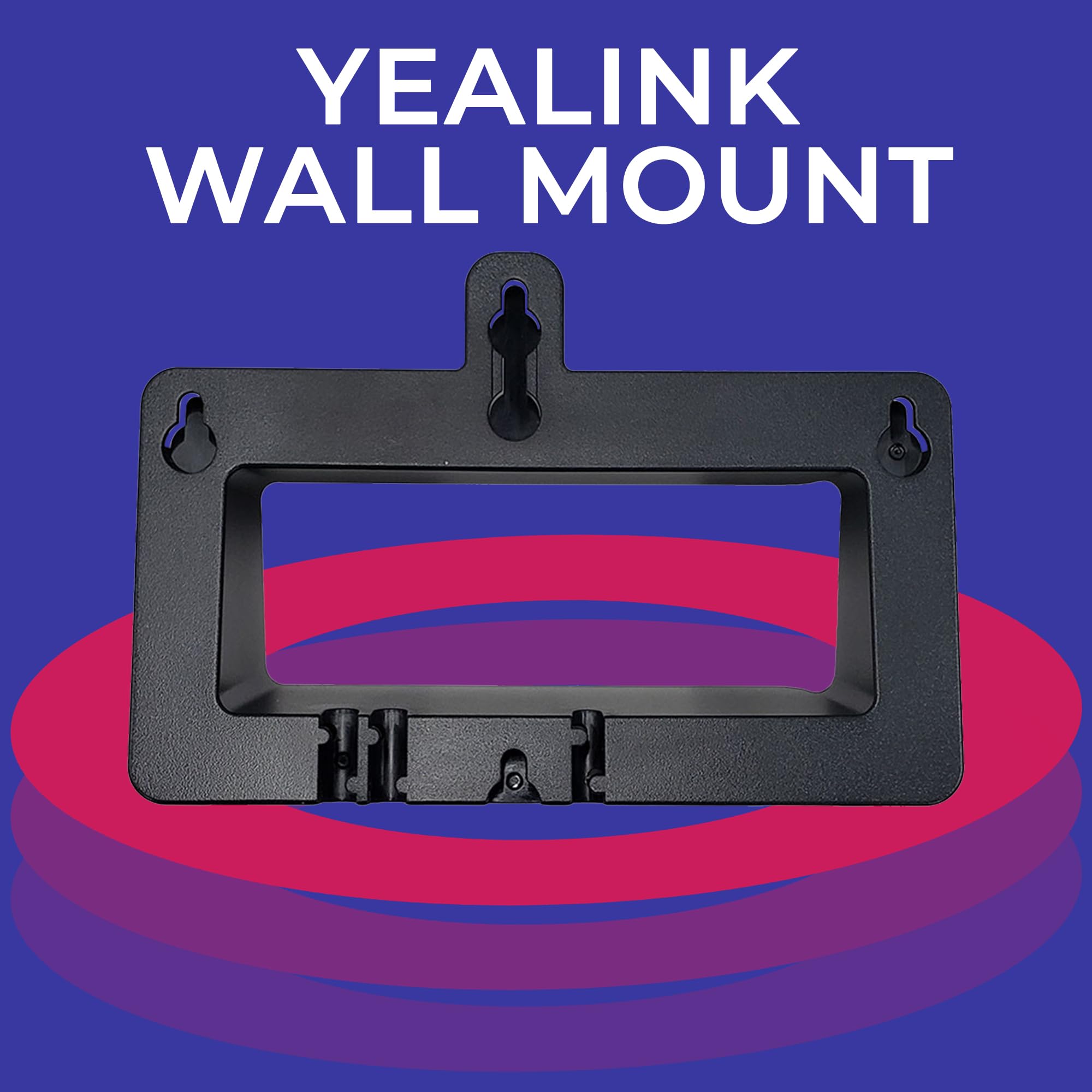 Yealink - Soporte de Pared para teléfonos SIP, IP, Escritorio con paño de Microfibra #Yea-WM-B