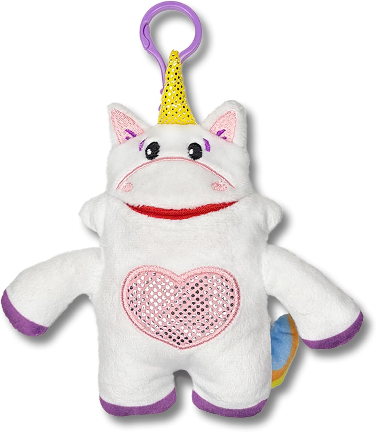 The Littles Bag Charm Mini Plush Keychain with Pocket Mouth for Treasures, Notes & Tiny Keepsakes