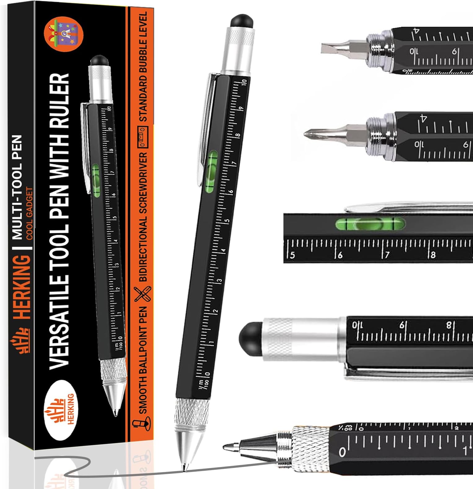 Multitool Pen Set for Men - Christmas Stocking Stuffers for Dad,Mens Christmas Gifts for Men,Dad Gifts for Him, Birthday Gifts for Dad Husband