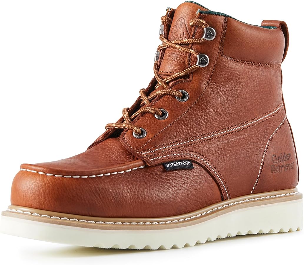 Amazon.com | Golden Retriever Work Boots for men STEEL Toe  display picture 3