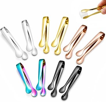 10 PCS Mini Tongs for Food, Sweet Tongs for Pick Mix Sugar Tong