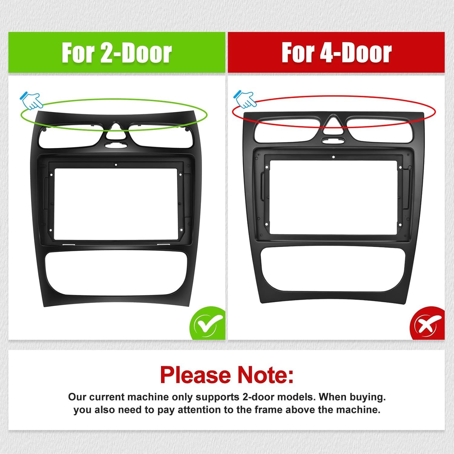 Compatibility for 2-Door vs 4-Door Mercedes Benz W203/W209