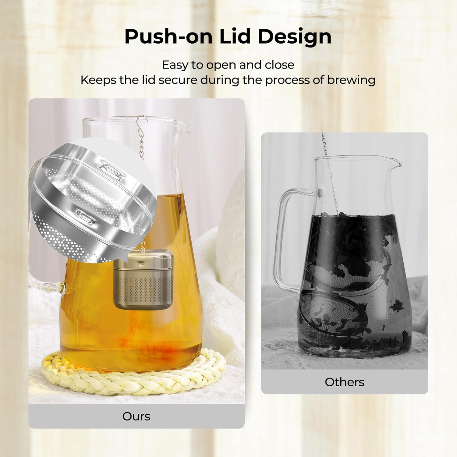 Only Available for The Next 72 Hours Bundle 2 Pack Extra Large Tea Infuser and 2 Pack Small Infuser