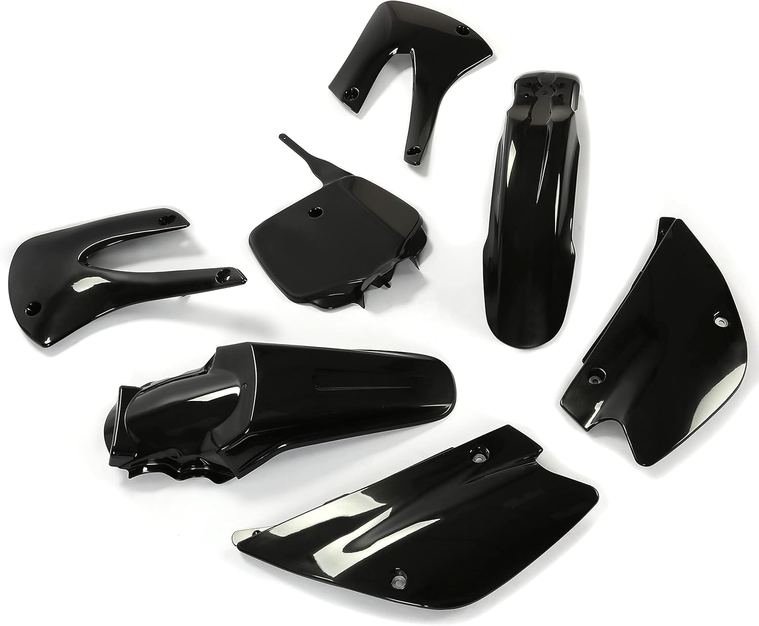 Kojem Full Plastic Kit Bodywork Compatible With 2001-2013 Kawasaki KX85 KX100 (Black)