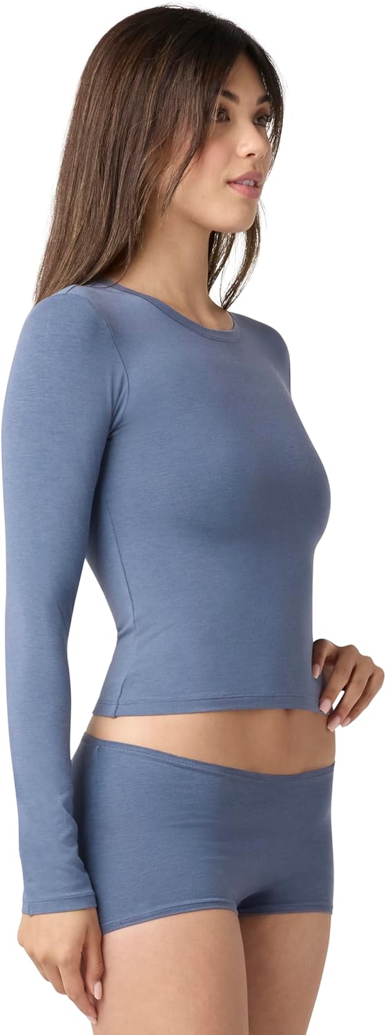 Florence by Mills Womens Softie Cotton Crop Top - Image 2