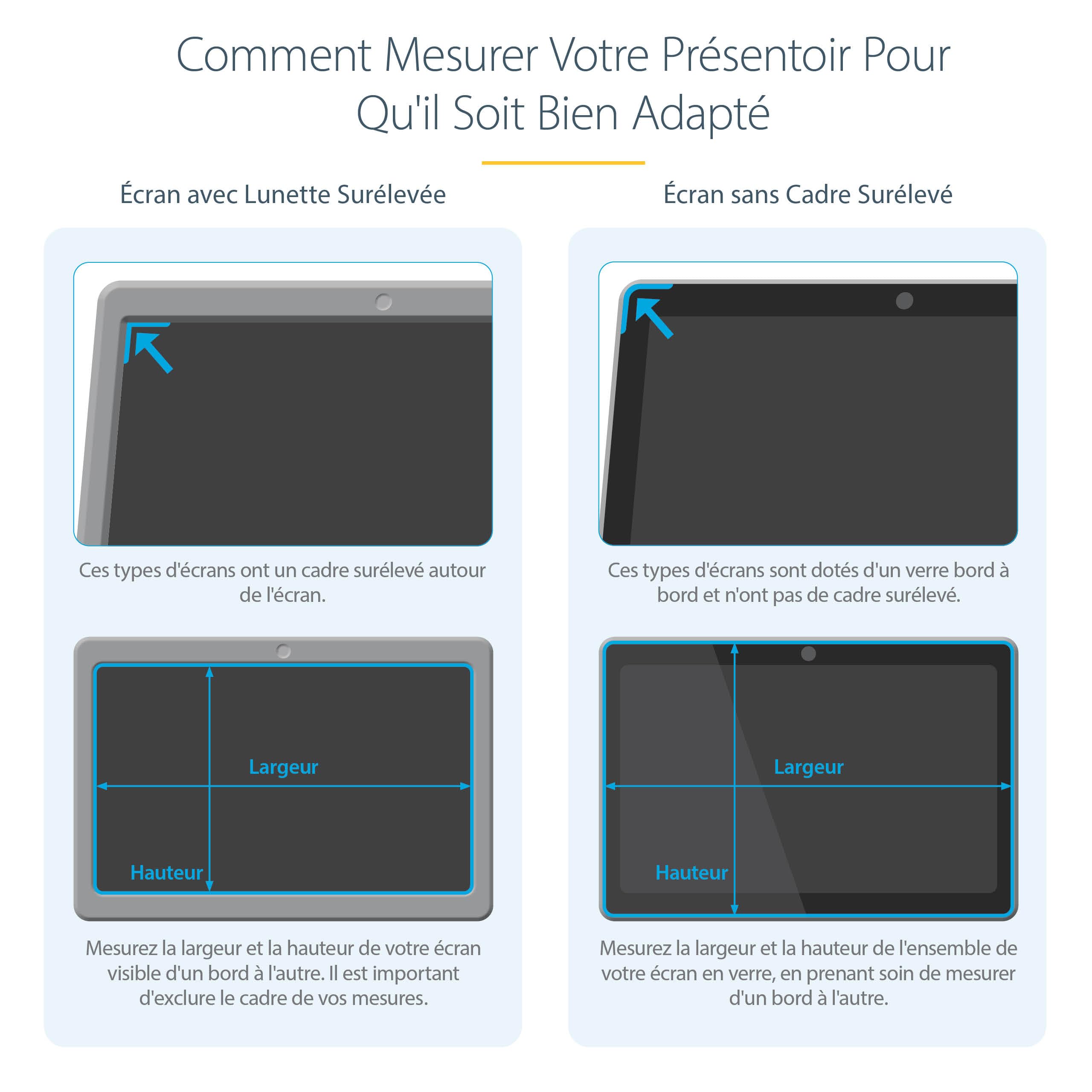 StarTech Filtre de Confidentialité Écran 23po 16:9, Mat/Brillant | Écran large, Film protecteur, Anti-lumière bleue 40-51%, Angle de vue ±30°, Anti-rayures