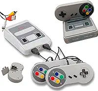 Vídeo Game Super Mini SFC Com 620 Jogos E 2 Controles Bivolt