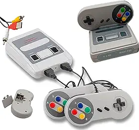 Vídeo Game Super Mini SFC Com 620 Jogos E 2 Controles Bivolt