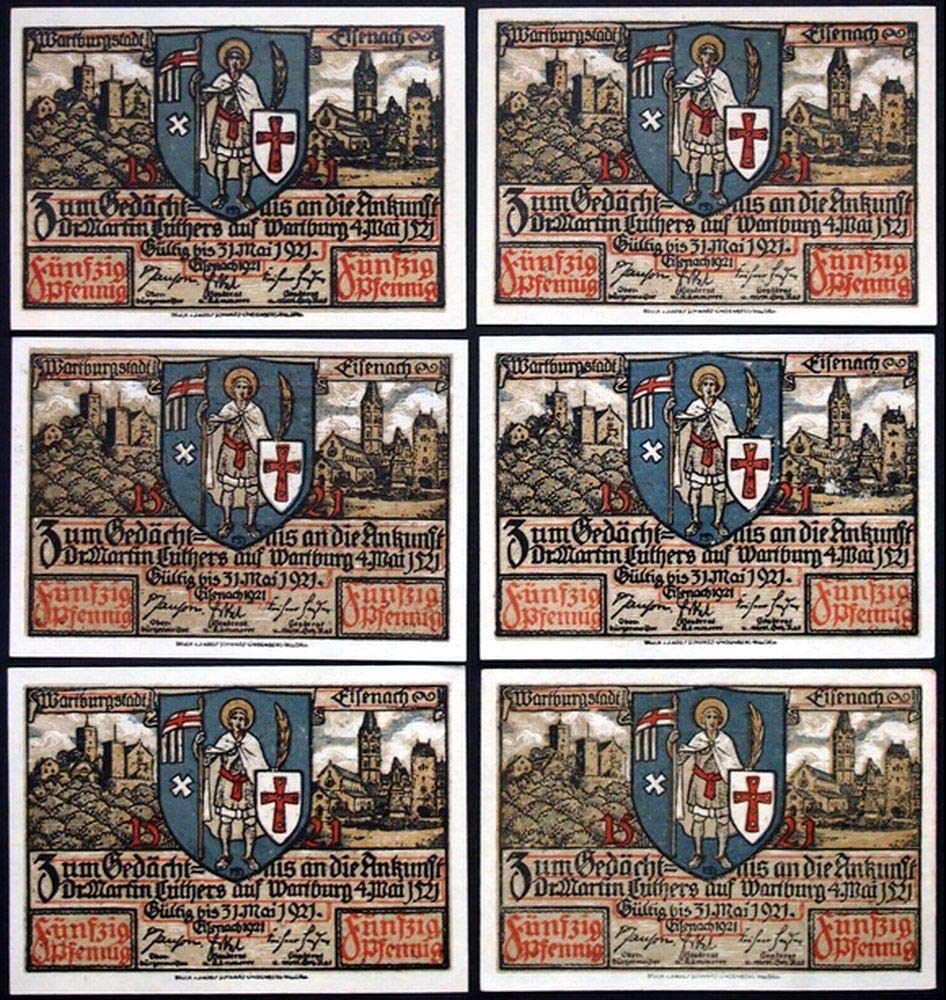 Amazon.com: 1921 No Mint Mark RARE 1921 GERMAN NOTGELD w STORY OF