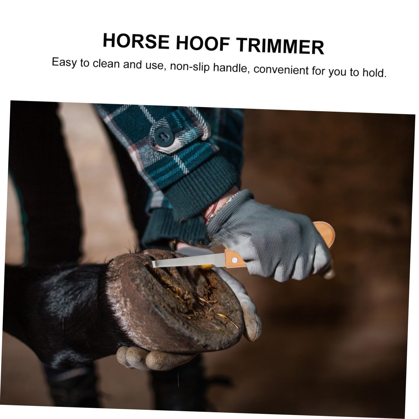 3stücke Tragbares Hufschneider Werkzeug Für Pferde Edelstahl Huftrimmer Zur Reparatur Von Eisenbeschlägen Ergonomischer Holzgriff Für Pflege Von Pferdehufen