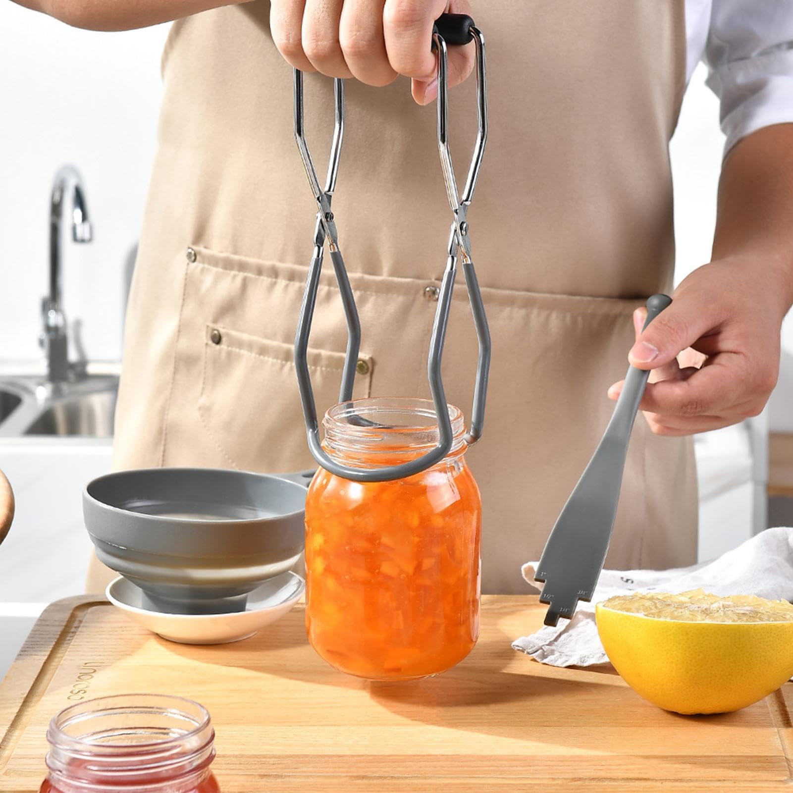 Kit Per Conserve In Acciaio Inossidabile - Pinze, Imbuto, Sollevatore Magnetico Per Inscatolamento - Foto 9