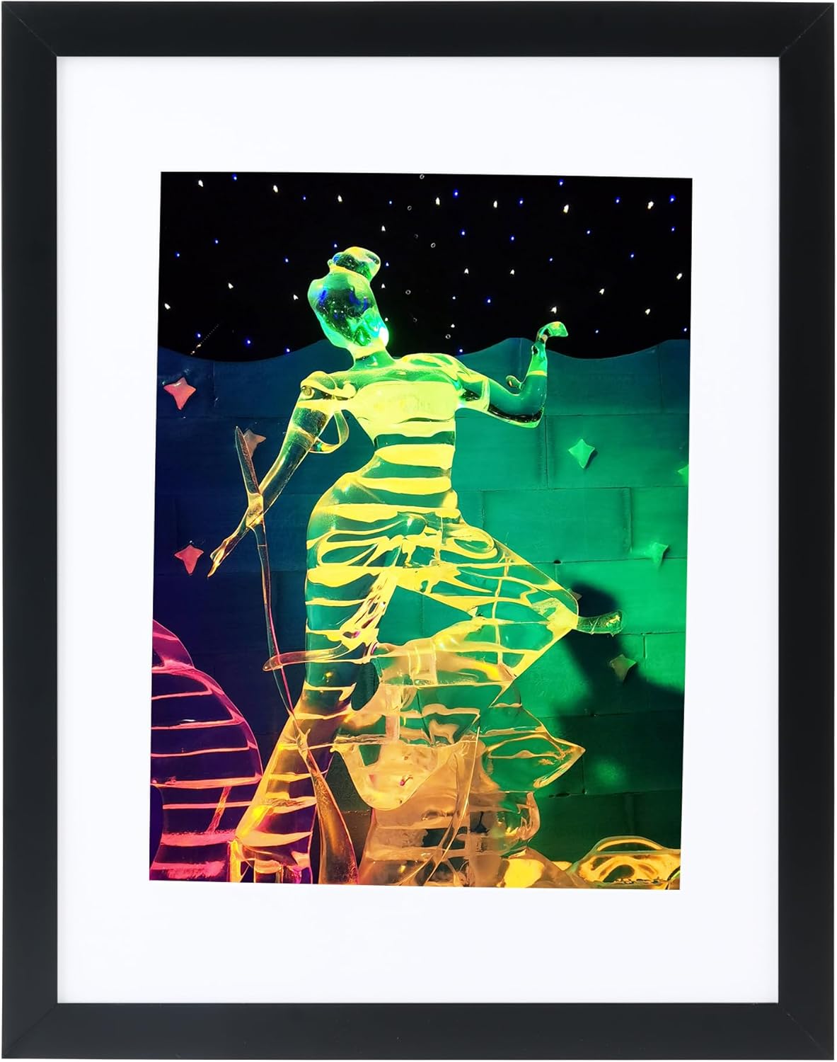 Medog 12x16 Picture Frame With Mat Black 1 Pack 8.5x11 Inch Picture